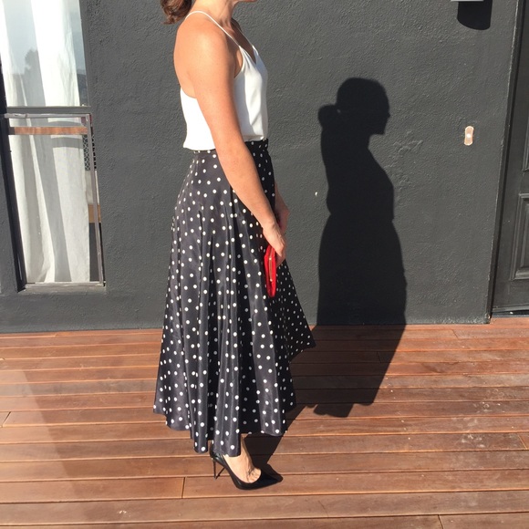 Vintage Polka Dot Circle Skirt size 6 approx - Picture 3 of 7